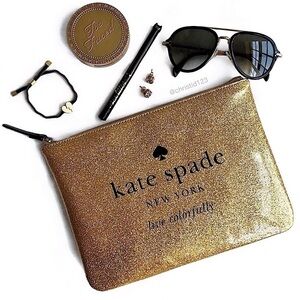 Kate Spade Gia Glitter Pouch